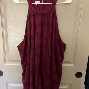 Floral Jacquard Swing Tank Top